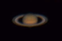 この夏見ごろの「土星」（口径80センチ天体望遠鏡で撮影）