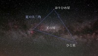 七夕（天の川とおりひめ星ひこ星_660pix）