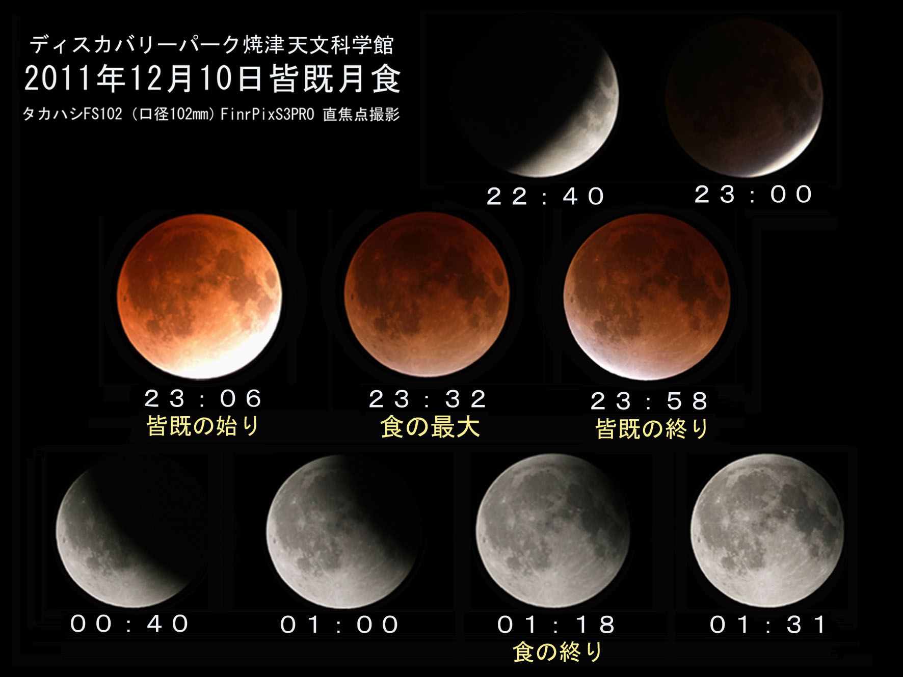 天文現象 21年5月26日 水 スーパームーン皆既月食 ディスカバリーパーク焼津天文科学館